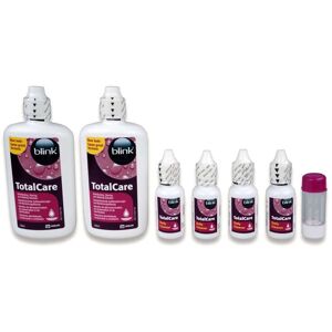 AMO Blink TotalCare Twin Pack (2x120 ml Aufbewahrungslösung + 4x15 ml Reiniger + 1 Behälter) Aufbewahrung und Reinigung, Pflegemittel