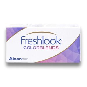Alcon Fresh Look FreshLook ColorBlends (2er Packung) Monatslinsen (0 dpt & BC 8.6), Amethyst
