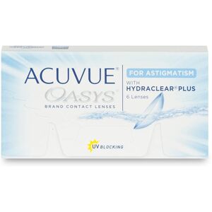 Johnson & Johnson Acuvue Oasys for Astigmatism (6er Packung) 2-Wochen-Linsen (-9 dpt, Zyl. -2,25, Achse 10 ° & BC 8.6) mit UV-Schutz