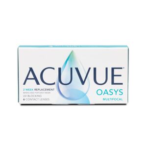 Johnson & Johnson Acuvue Oasys Multifocal (6er Packung) 2-Wochen-Linsen (0.25 dpt, Addition Low (0,75 - 1,25) & BC 8.4) mit UV-Schutz