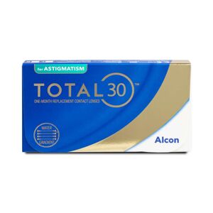 Alcon Total 30 for Astigmatism (6er Packung) Monatslinsen (-2.75 dpt, Zyl. -2,25, Achse 60 ° & BC 8.6) mit UV-Schutz