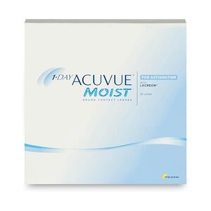 Johnson & Johnson 1-Day Acuvue Moist for Astigmatism (90er Packung) Tageslinsen (-1.75 dpt, Zyl. -1,25, Achse 100 ° & BC 8.5) mit UV-Schutz