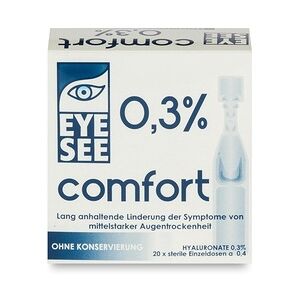 EyeSee Comfort 0,3% (20x0,4 ml Ampullen) Benetzungslösung, Pflegemittel