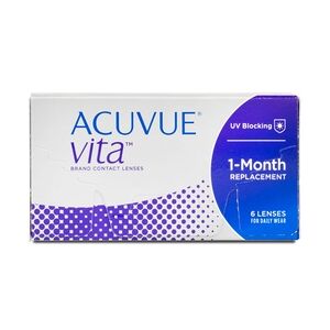 Johnson & Johnson Acuvue Vita (6er Packung) Monatslinsen (-12 dpt & BC 8.4) mit UV-Schutz