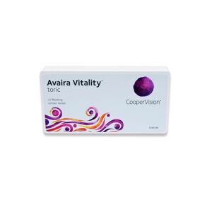 CooperVision Avaira Vitality Toric (6er Packung) Monatslinsen (2.25 dpt, Zyl. -1,25, Achse 150 ° & BC 8.5) mit UV-Schutz