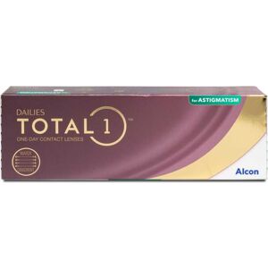 Alcon Dailies Total 1 for Astigmatism (30er Packung) Tageslinsen (-0.25 dpt, Zyl. -0,75, Achse 10 ° & BC 8.6) mit UV-Schutz