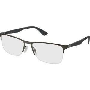 Ray-Ban RX6335 2855 54-17 Brillengestell inkl. Gläser, Herren, Halbrand, browline