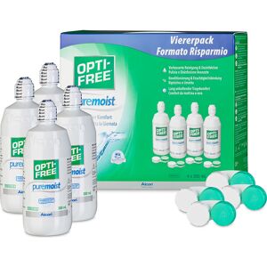 Opti-free Puremoist 4er Set Alcon All-in-One-System Kontaktlinsen-Pflegemittel 4x300 ml