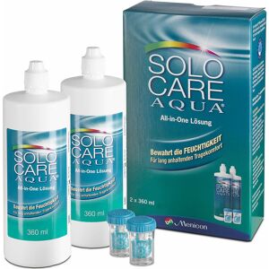 Solocare Aqua 2er Set Menicon All-in-One-System Kontaktlinsen-Pflegemittel 2x360 ml