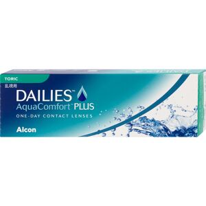 Dailies Aquacomfort Plus Toric 30er Box Alcon Tageskontaktlinsen +0,50 Achse 20 Zyl. -1,25