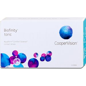 Biofinity Toric 6er Box Cooper Vision Monatskontaktlinsen +0,25 Achse 10 Zyl. -0,75