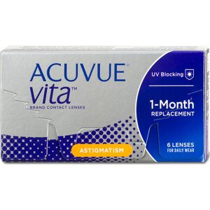 Acuvue Vita For Astigmatism 6er Box Johnson & Johnson Monatskontaktlinsen -3,00 Achse 70 Zyl. -1,25