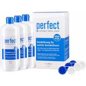 Perfect Aqua Plus 3er Set Mpg&e All-in-One-System Kontaktlinsen-Pflegemittel 3x360 ml