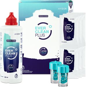 Avizor Ever Clean Plus Set Mpg&e Peroxid Kontaktlinsen-Pflegemittel 2X350 ml