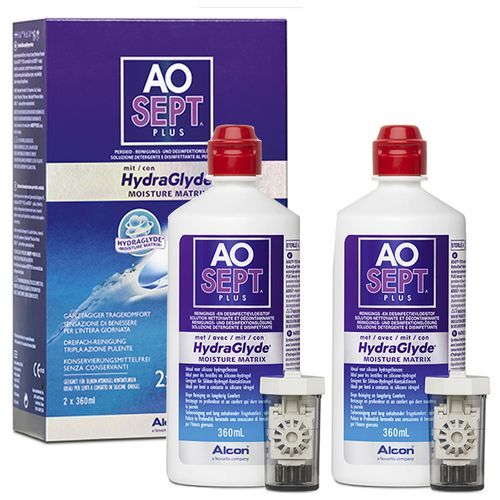 Aosept® Plus mit HydraGlyde® 2X360 ml Lösung