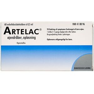 Bausch & lomb nordic ab Artelac 3,2 mg/ml 30 ml Øjendråber, opløsning, enkeltdosisbeholder - Kunstig Tårevæske- Produkter til øjnene