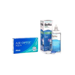 Air Optix Aqua (6 linser) + ReNu MultiPlus 360 ml med etui