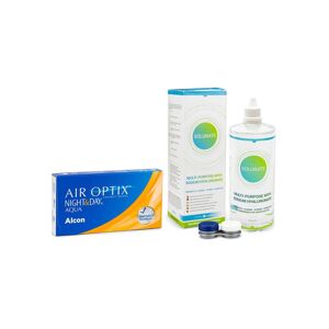 Air Optix Night & Day Aqua (6 linser) + Solunate Multi-Purpose 400 ml med etui