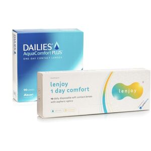 DAILIES AquaComfort Plus (90 linser) + Lenjoy 1 Day Comfort (10 linser)