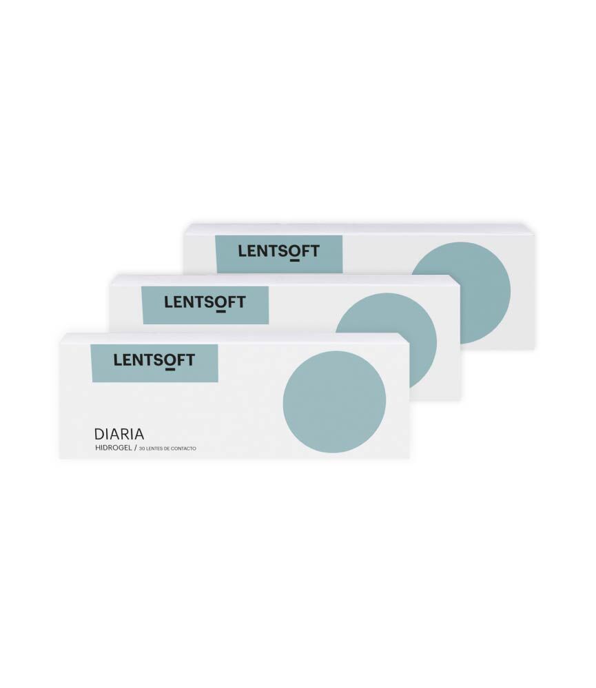 Lentsoft Diaria Hidrogel 90 Unidades (3x30 Unidades) Lentillas