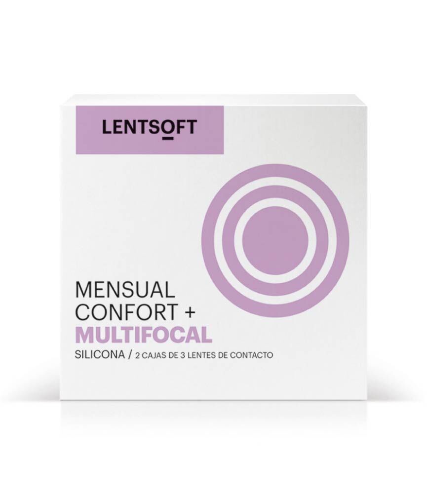 Lentsoft Mensual Confort+ Silicona Multifocal 6 Unidades