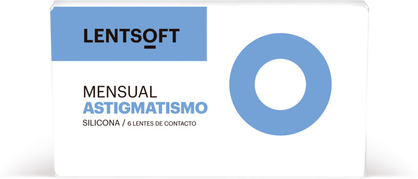 Lentsoft Mensual Silicona Astigmatismo 6 Unidades Lentillas