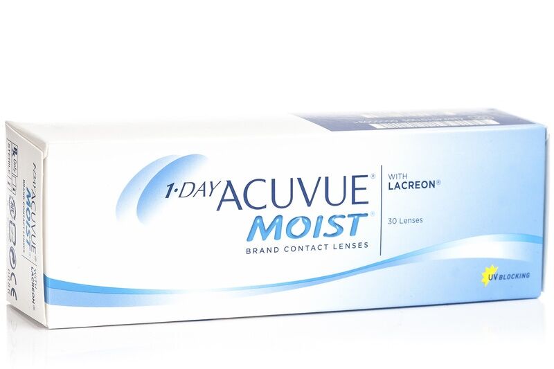Acuvue contact lenses 1-DAY Acuvue Moist (30 lenses)