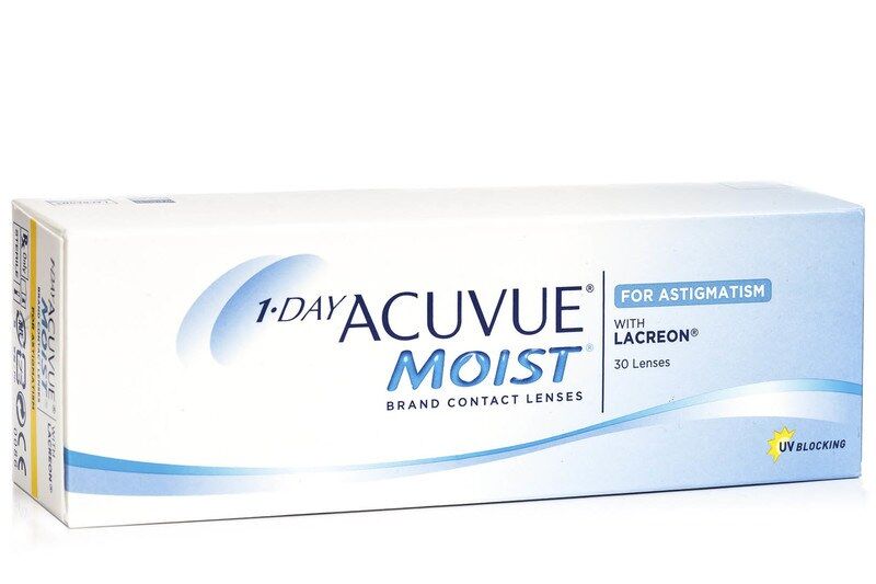 Acuvue contact lenses 1-DAY Acuvue Moist for Astigmatism (30 lenses)