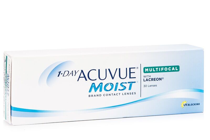 Acuvue contact lenses 1-DAY Acuvue Moist Multifocal (30 lenses)