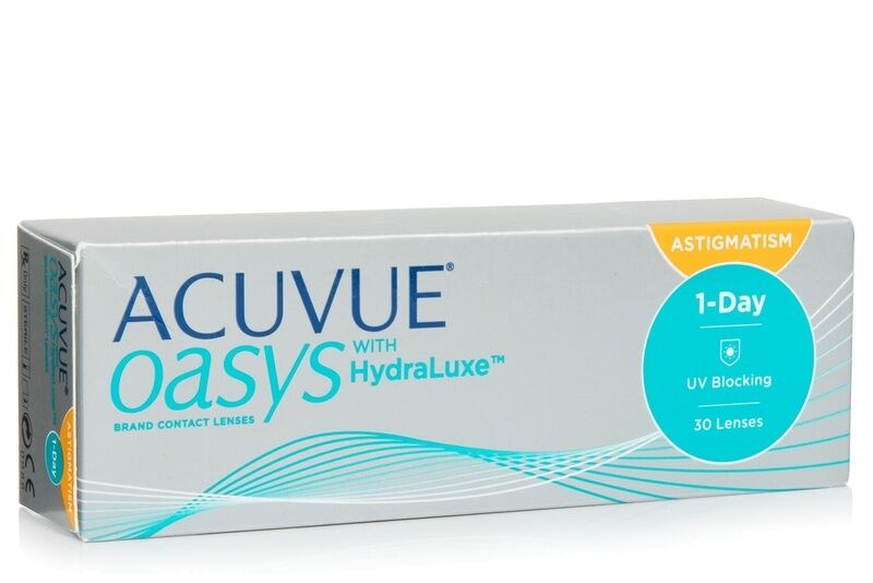 Acuvue contact lenses Acuvue Oasys 1-Day with HydraLuxe for Astigmatism (30 lenses)