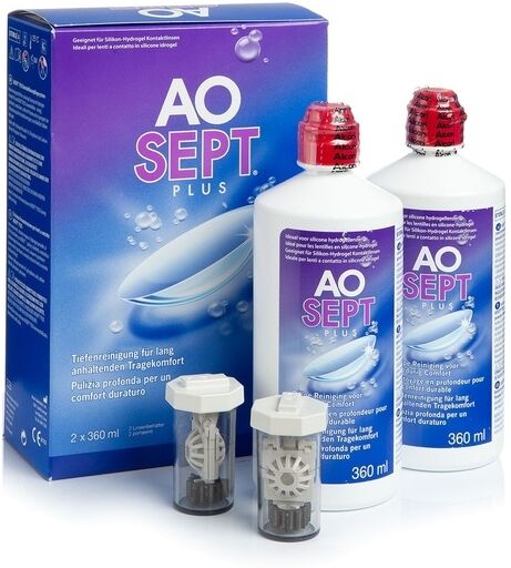 AOSEPT solutions AOSEPT PLUS 2 x 360 ml with cases