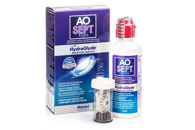 AOSEPT solutions AOSEPT PLUS with Hydraglyde 90 ml with case