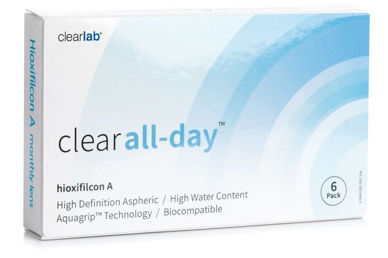 Clear contact lenses Clear All-Day (6 lenses)