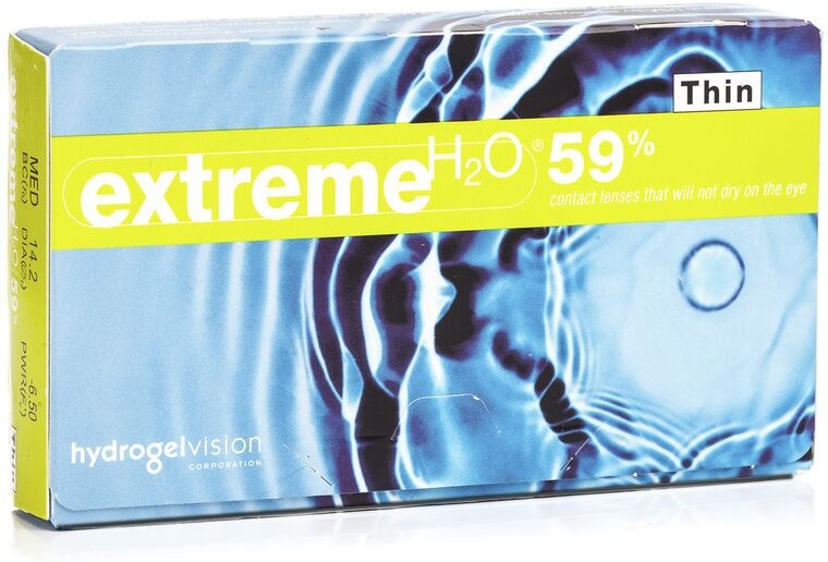 Extreme H2O contact lenses Extreme H2O 59 % Thin (6 lenses)