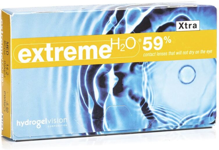 Extreme H2O contact lenses Extreme H2O 59 % Xtra (6 lenses)