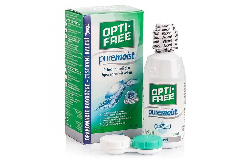 OPTI-FREE solutions OPTI-FREE PureMoist 90 ml with case
