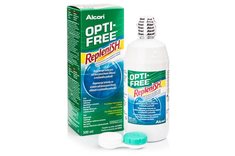OPTI-FREE solutions OPTI-FREE RepleniSH 300 ml with case