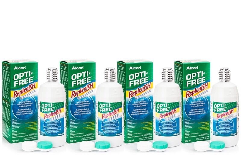 OPTI-FREE solutions OPTI-FREE RepleniSH 4 x 300 ml with cases