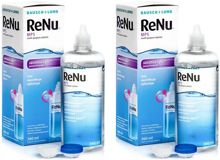 Renu solutions ReNu MPS Sensitive Eyes 2 x 360 ml with cases