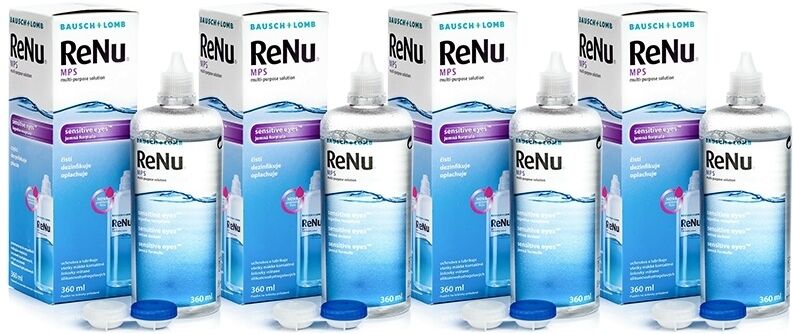 Renu solutions ReNu MPS Sensitive Eyes 4 x 360 ml with cases