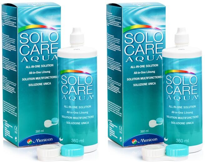 Solocare solutions SOLOCARE AQUA 2 x 360 ml with cases