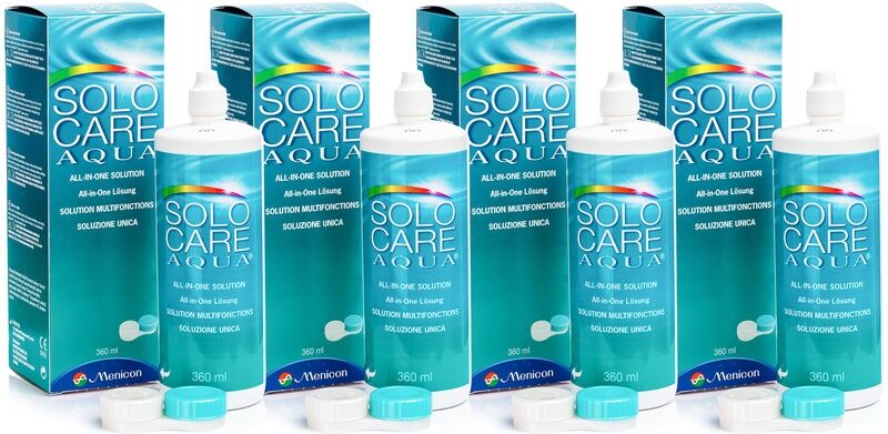 Solocare solutions SOLOCARE AQUA 4 x 360 ml with cases