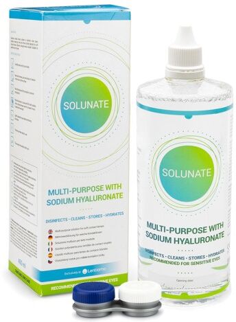 Solunate contact lens solution Solunate Multi-Purpose 400 ml with case