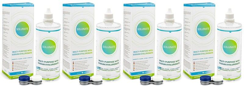 Solunate contact lens solution Solunate Multi-Purpose 4 x 400 ml with cases