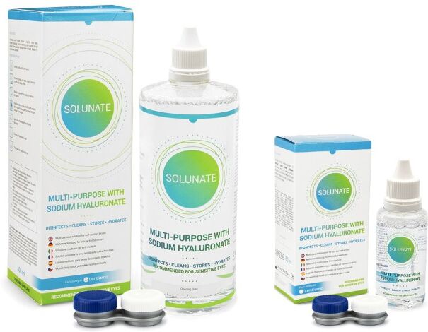 Solunate contact lens solution Solunate Multi-Purpose 400 ml + 50 ml with cases