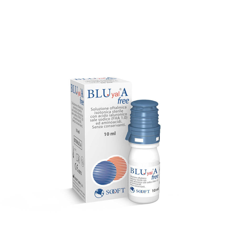 Fidia Farmaceutici Spa Bluyal A Free 10ml - Sostituto Lacrimale per Stress Oculare e Secchezza Oculare