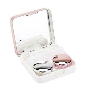 Semme Contact Lens Case, Contact Lens Holder Eye Care Soak Storage Lenses Container Case Mirror Box Travel Kit(Pink)