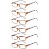 Eyekepper 6 stuks stijlvolle damesleesbril veerscharnier, stijlvolle leeshulp