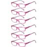 Eyekepper 6 stuks stijlvolle damesleesbril veerscharnier, stijlvolle leeshulp
