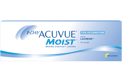 Acuvue 1-DAY ACUVUE MOIST for ASTIGMATISM 30-pack: +0.00, -0.75, 150
